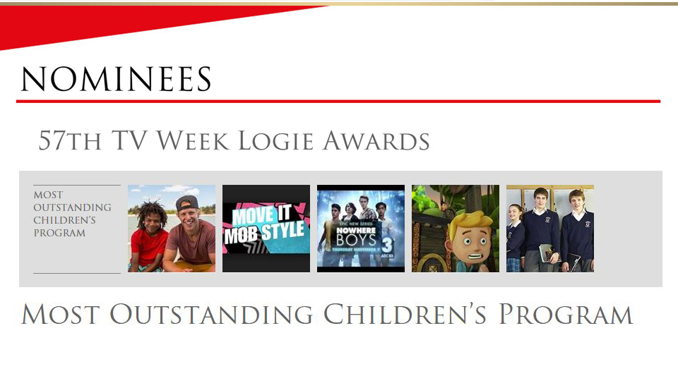 ‘Outstanding Children’s Program’ 2015 Logie nominees