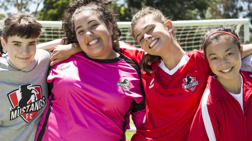 Mustangs FC Cast Talk Gender, Diversity and Representation with Students