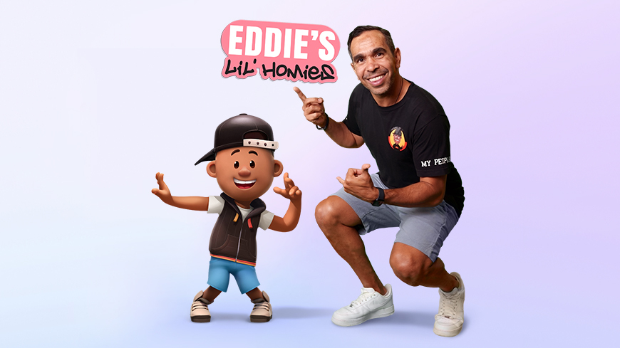 Production begins on series inspired by AFL great Eddie Betts’ books Eddie’s Lil’ Homies