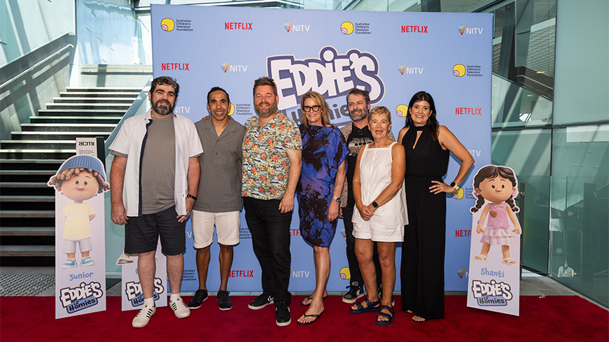 Eddie’s Lil’ Homies team turns out to celebrate the series ahead of today’s premiere